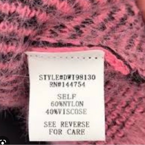 Davi & Dani Fuzzy Pink Animal Print Sweater - Picture 4 of 6